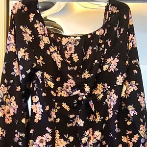 Floral print dress